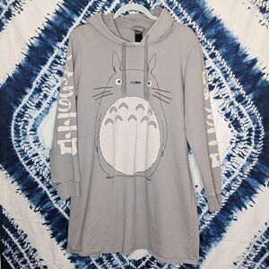 My Neighbor Totoro Gray Long Hoodie